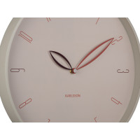 Nástenné hodiny Petals Karlsson KA6012WG, 40cm